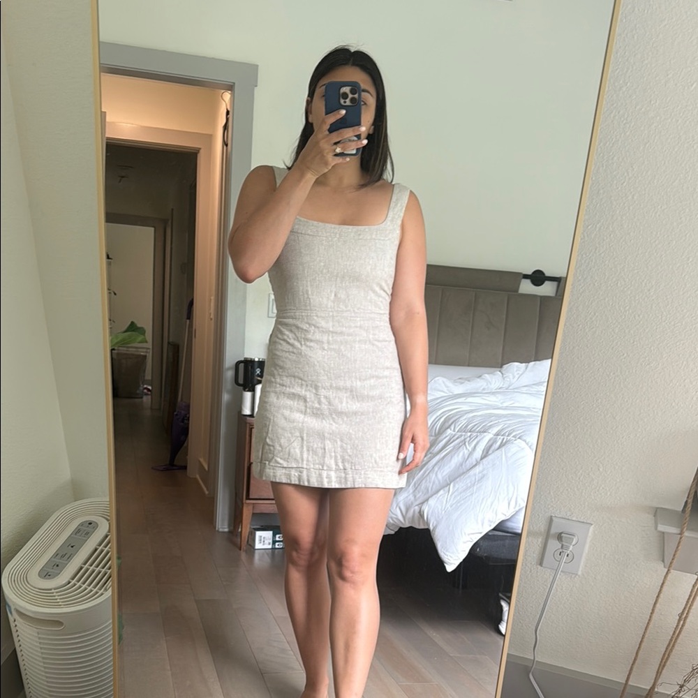 Abercrombie & Fitch Cream Mini Dress